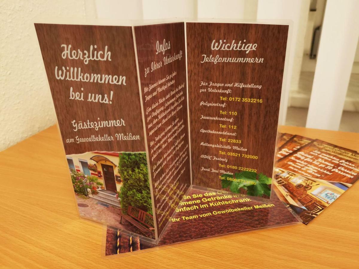 Gaestezimmer Am Gewoelbekeller Meissen Bagian luar foto